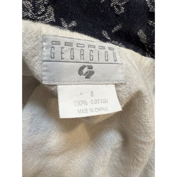 Vtg 90s Georgios Retro Embroidered Floral cotton Denim Jacket 8 fairy festival - Picture 15 of 16